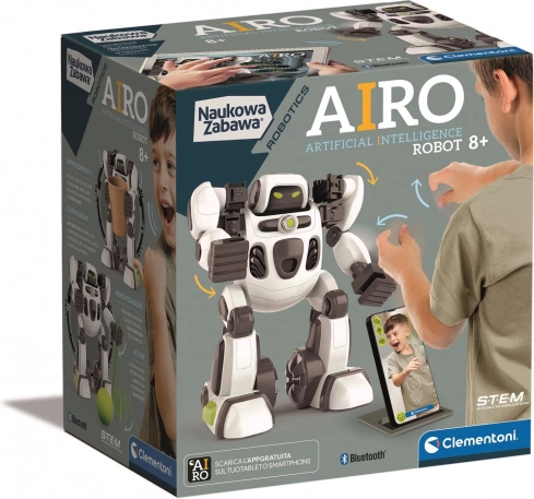 robot airo – interaktív oktató építőkészlet mesterséges intelligenciával a clementoni-tól