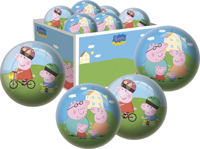 Peppa Malac mintás labda 15 cm