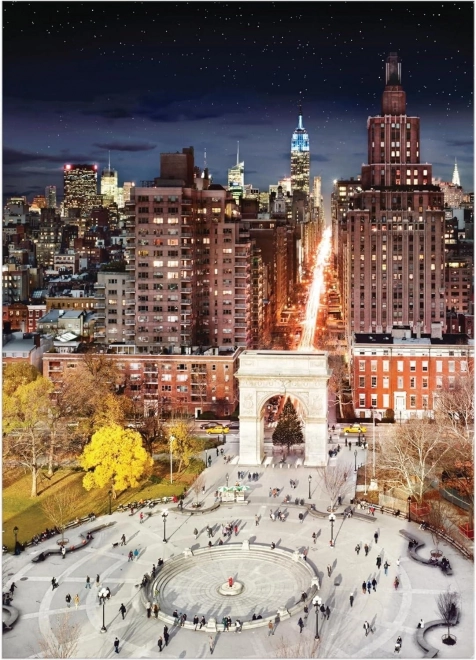 Galison puzzle Washington Square Park nappal és éjjel 1000 darab