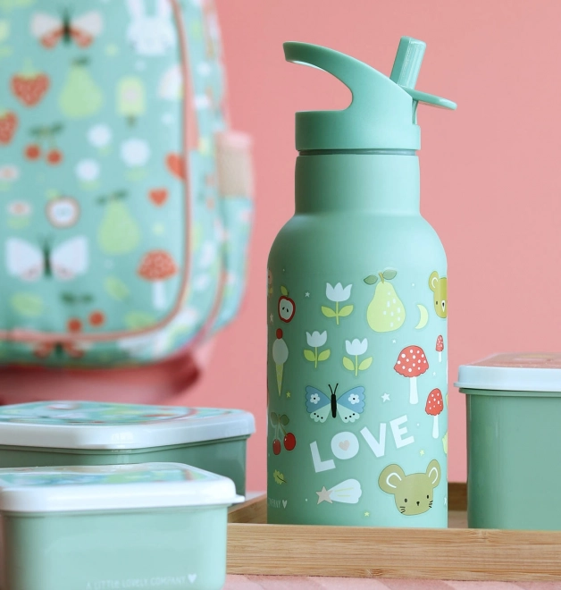 A Little Lovely Company Rozsdamentes acél ivópalack 500 ml – Joy