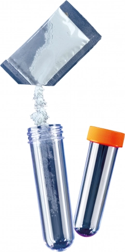 Praktikus keverés kémcsövekben