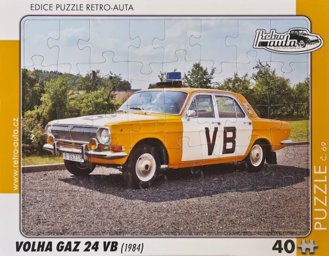 Retro autók puzzle Volha GAZ 24 VB (1984)