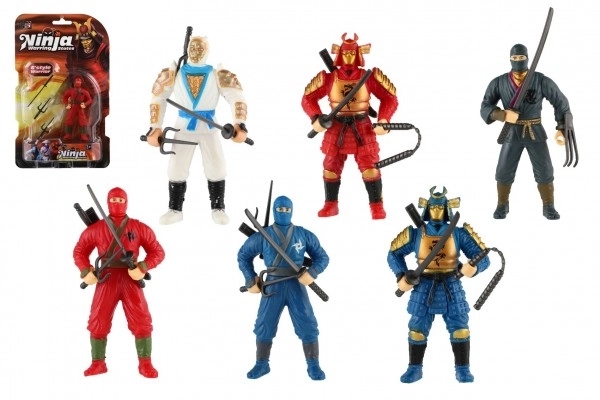 Ninja figura 10 cm kiegészítőkkel