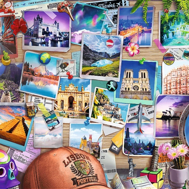 Puzzle TREFL Premium Plus Teaidő: Utazások Emlékei 500 Darab