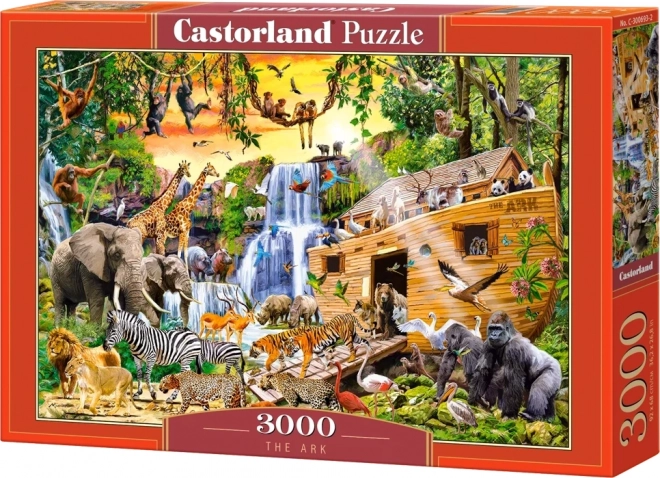 noé bárkája állatai 3000 darabos puzzle