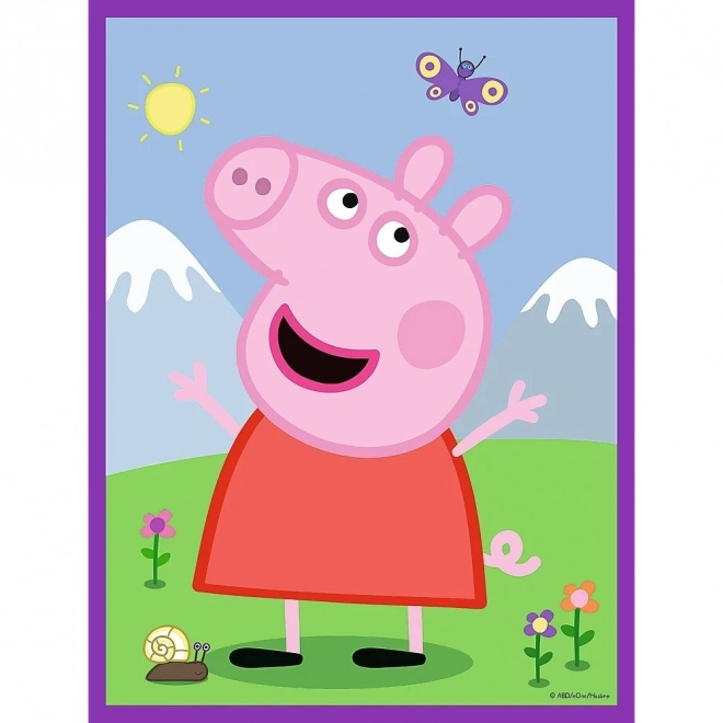 Kettős puzzle Peppa malac - Jó reggelt