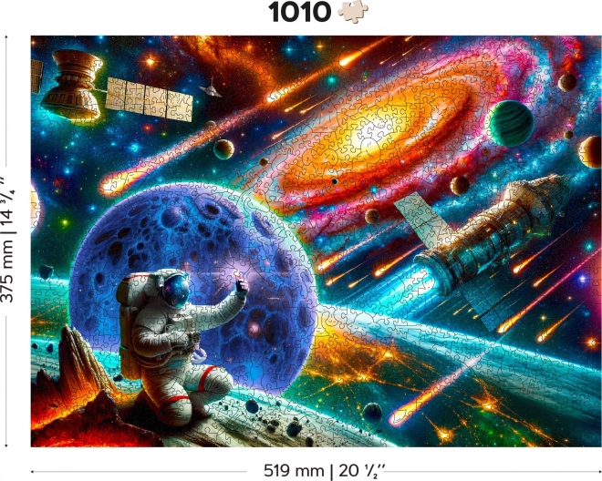 Űrfelfedezés puzzle - fa 1010 darabos