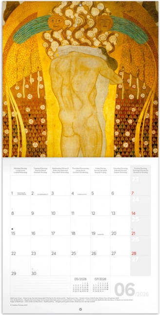 Jegyzetnaptár Gustav Klimt képeivel 2026
