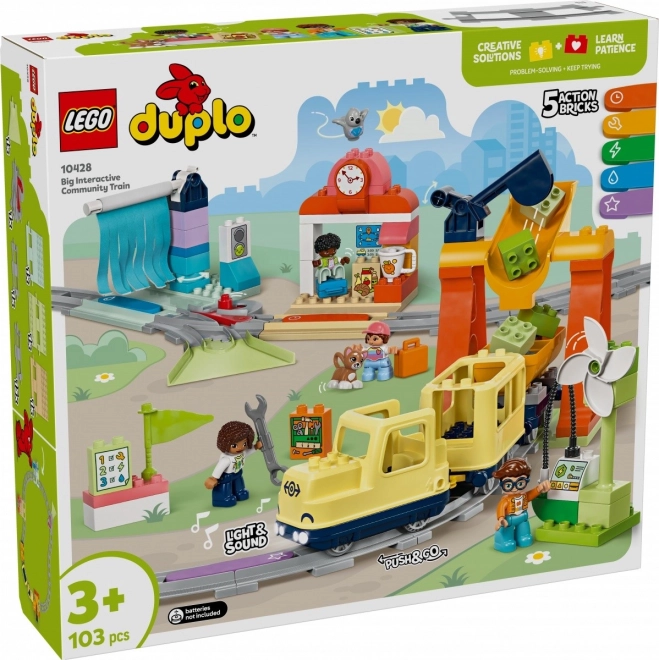 Interaktív LEGO DUPLO nagyvárosi vonat