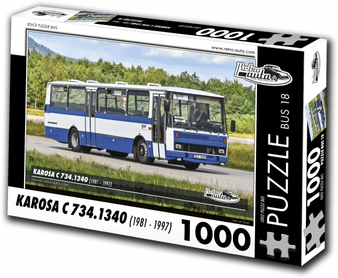 Retro buszos kirakós játék 1000 darabos