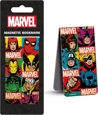 Marvel mágneses könyvjelző Retro Grid