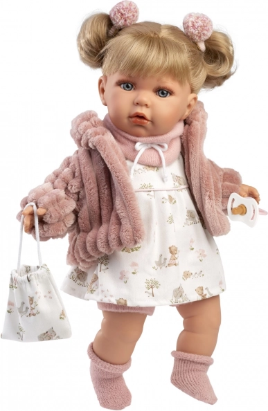 Llorens Julia valósághű baba hangokkal 42 cm