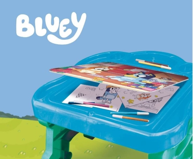 Bluey művészeti asztal gyerekeknek