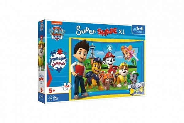 Paw Patrol: Kutyakommandó Szuper Alakú Puzzle XL 104 Darab