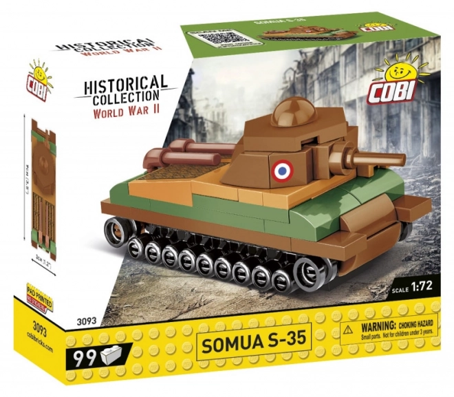 Cobi Somua S-35 történelmi gyűjtemény építőkészlet