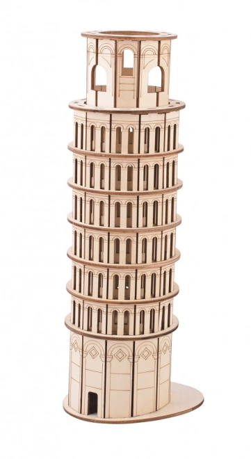 Dőlt torony Pisa 3D fa puzzle