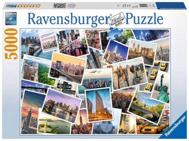 New York város, amely soha nem alszik - Ravensburger 5000 darabos puzzle