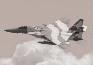 F-15C Eagle műanyag repülő modell