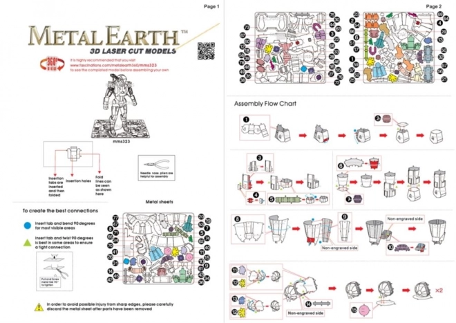 Metal Earth 3D puzzle: War Machine a Bosszúállók világából