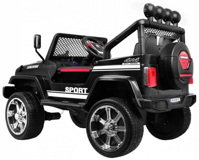 Elektromos kisautó Jeep Raptor 4x4 fekete
