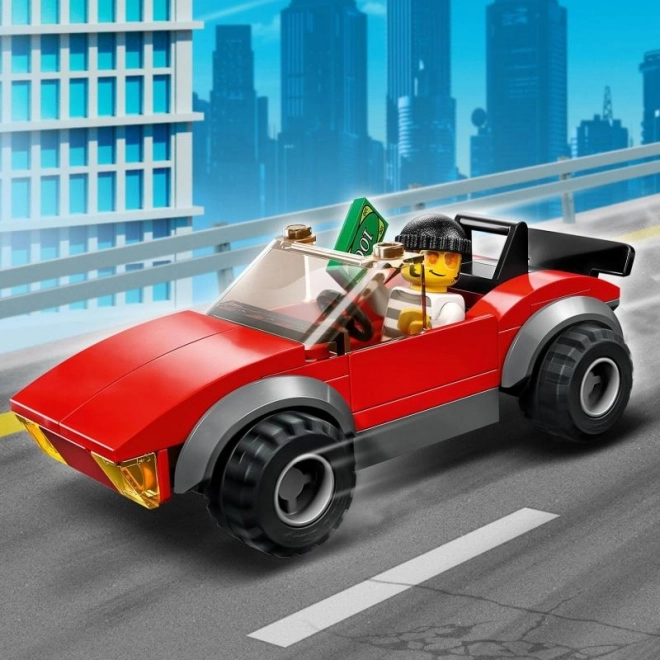 Lego city rendőrmotoros autós üldözés játékkészlet