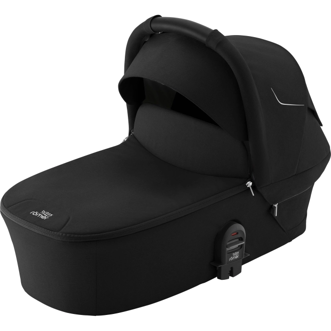 Kombinált babakocsi Smile 5Z készlet - mély mózeskosár és Baby-Safe Pro Classic autósülés - Space Black