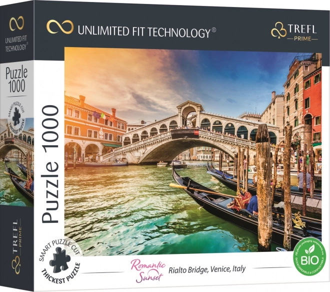 TREFL puzzle romantikus naplemente: Velence, Rialto 1000 darabos