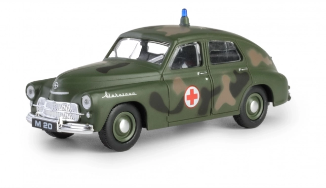 Warszawa M20 katonai mentőautó modell