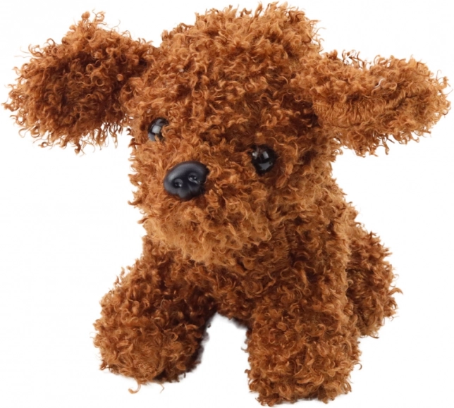 Plüss barát, barna uszkár, 20 cm