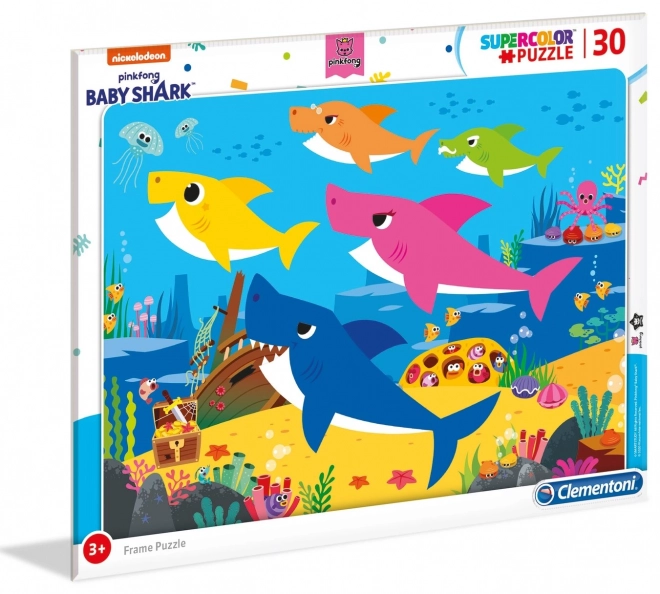 Baby Shark keretpuzzle - 30 darabos