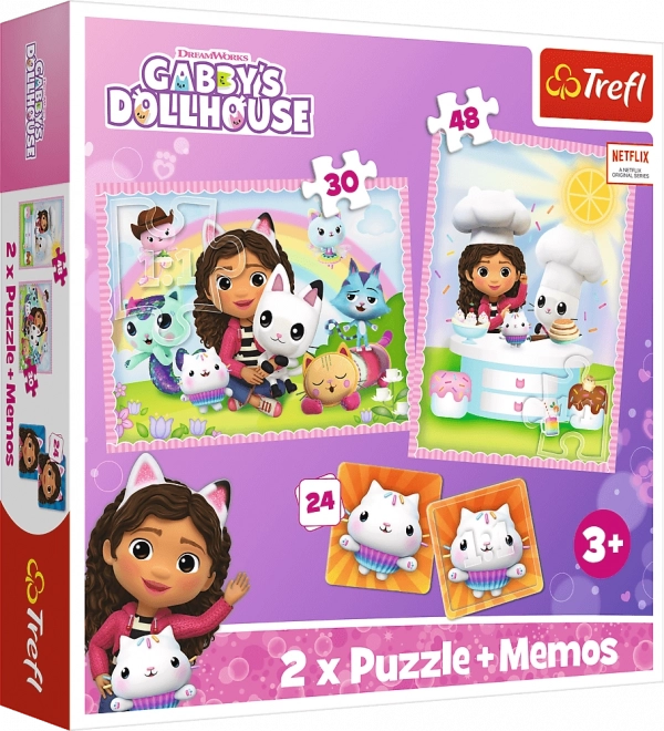 Gabi és macskás barátja puzzle és memória játék