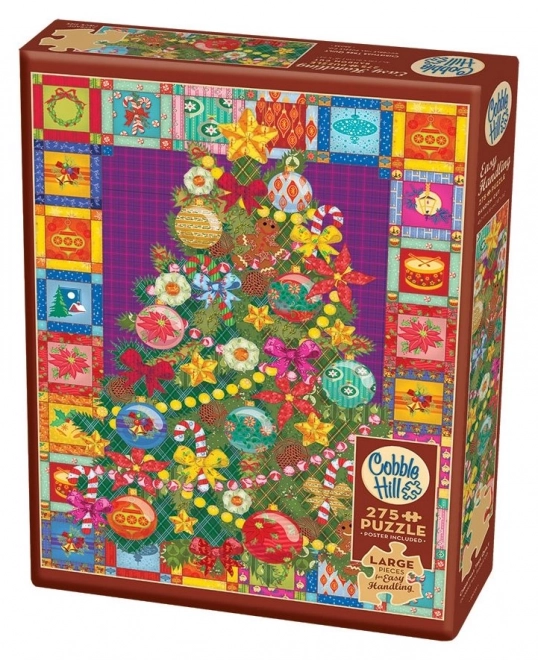 Cobble Hill karácsonyfa a takarón XL puzzle