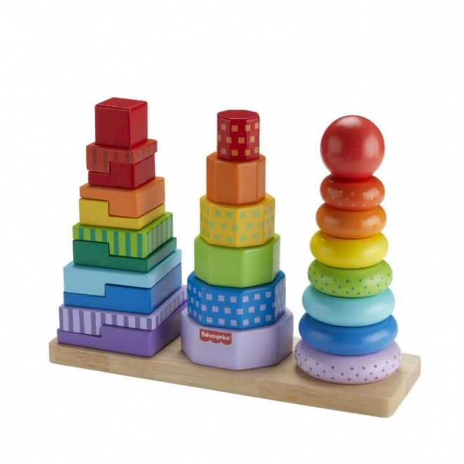 Fisher-Price fa torony formákkal