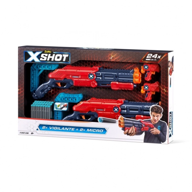 Zuru X-Shot kettős vigilante kilövő 24 nyíllal