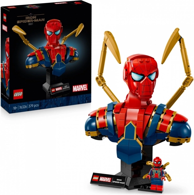 Gyűjtői Iron Spider-Man Mellszobor LEGO Super Heroes
