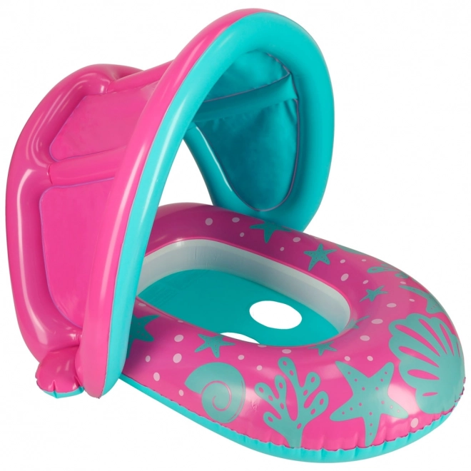 BESTWAY 34091 Gyermek felfújható csónak üléssel és tetővel, rózsaszín, 1-2 év, 18 kg