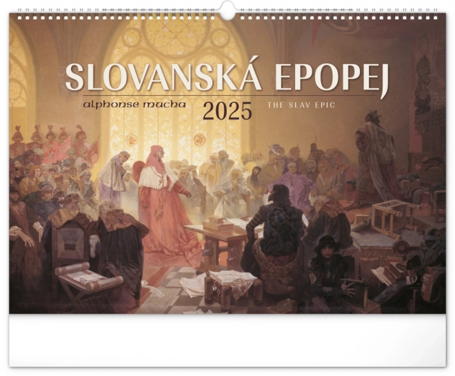 Fali naptár - Alfons Mucha: Szláv eposz 2025