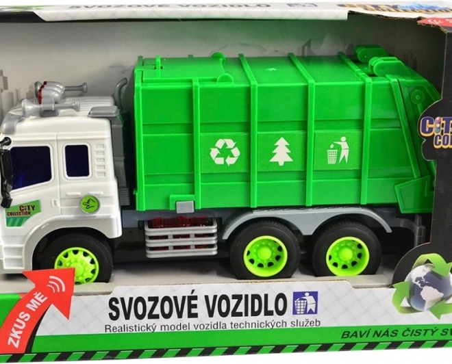 MaDe City Collection Szemetesautó Lendkerékkel