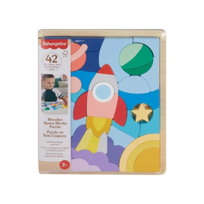 Fisher-Price fa puzzle - Világűr