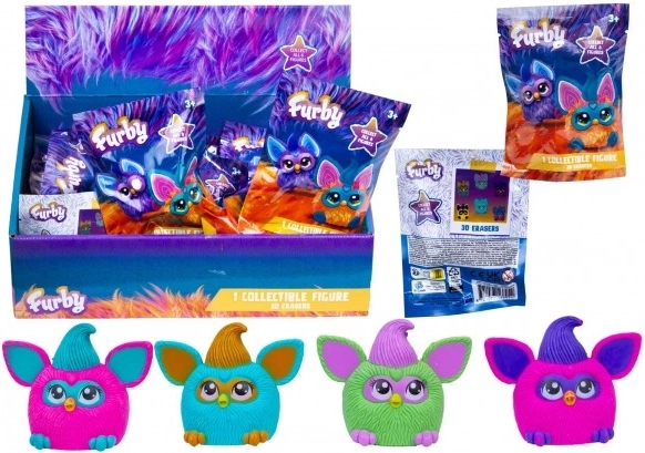 Furby gyűjtői figura 3D gumi vegyes típusok