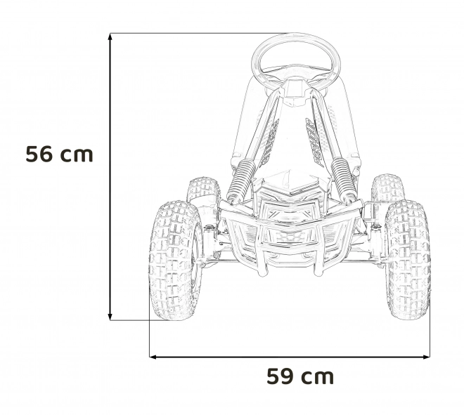 gyerek gokart PerHour pedálos kék