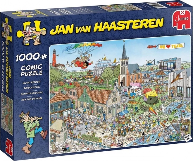 Jumbo puzzle - repülés a sziget felett 1000 darabbal