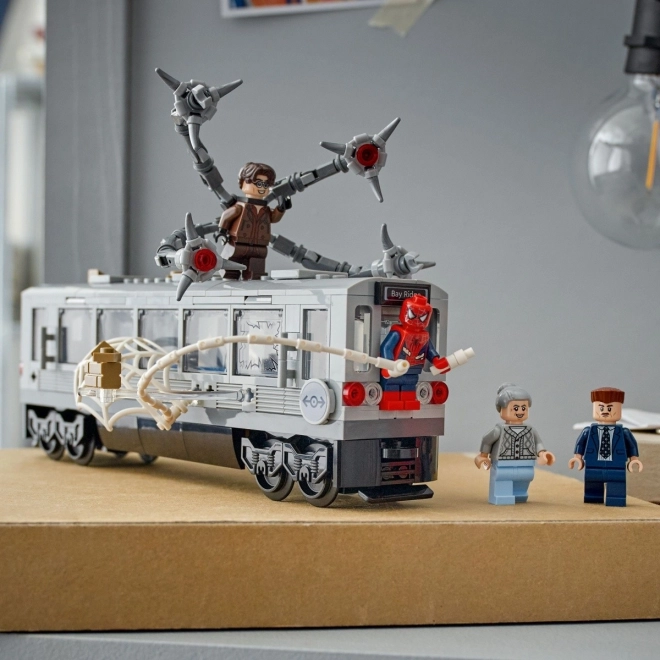 Pókember vs Doktor Oktopusz - jelenet a metrón LEGO Super Heroes