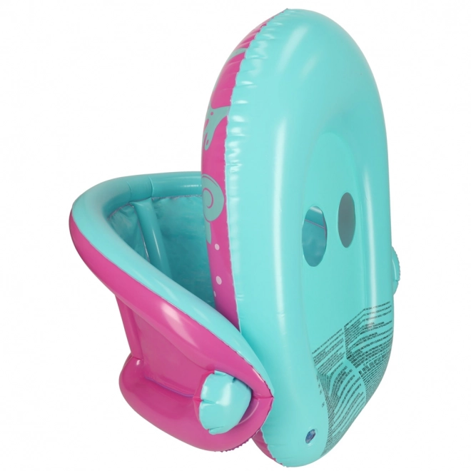 BESTWAY 34091 Gyermek felfújható csónak üléssel és tetővel, rózsaszín, 1-2 év, 18 kg