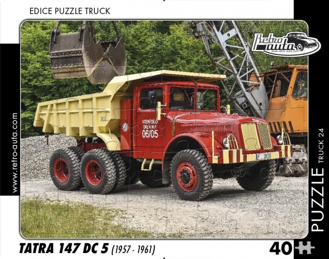 Retro autók puzzle - Tatra teherautó