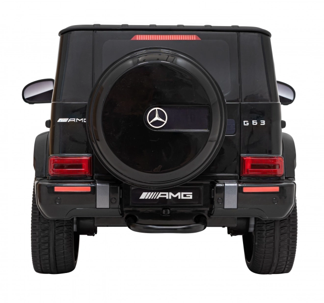 Mercedes AMG G63 gyerekeknek fekete + távirányító + MP3 LED + lassú indítás + EVA + övek
