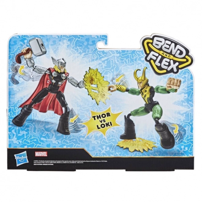 Hasbro hajlítható és pózolható Thor és Loki figurák