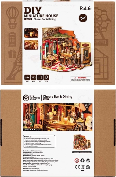 Miniatűr házikó Bar és bisztró Cheers