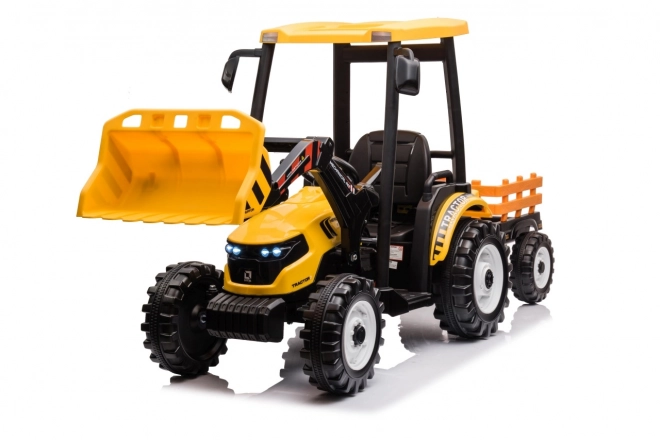 Gyerek traktor sárga pótkocsival
