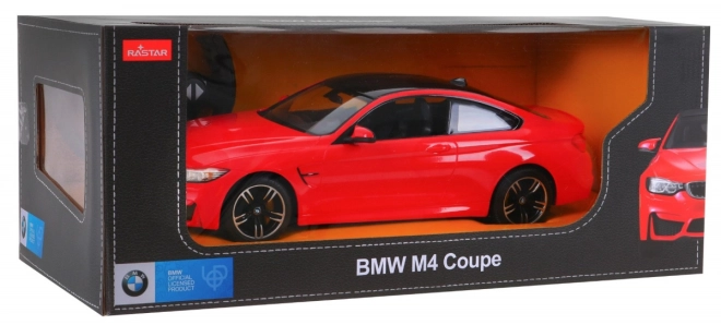 Rastar BMW M4 Coupe fehér távirányítós autó 1:14 – Piros